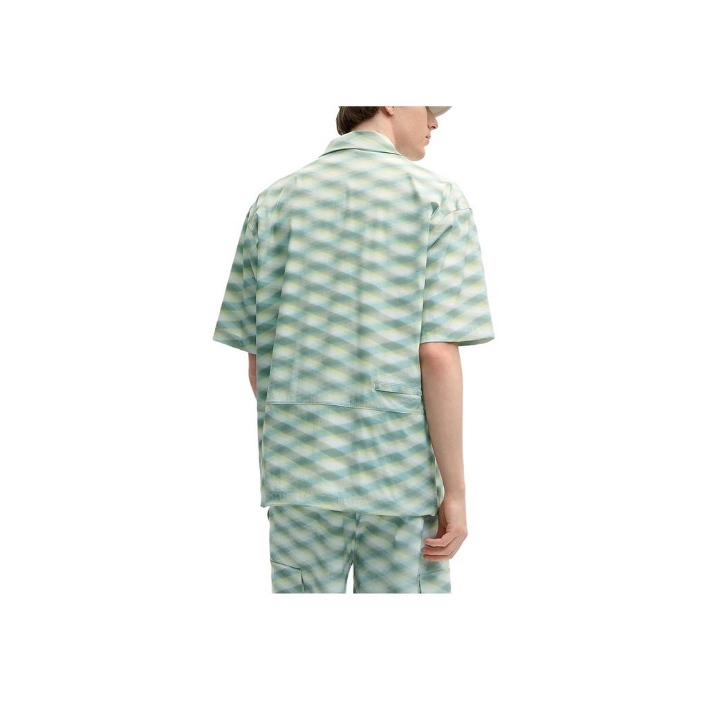 New FILA X MAISON KITSUNE ORIGINALE Shirt Men's Light Turquoise L G F11M529404F-LG