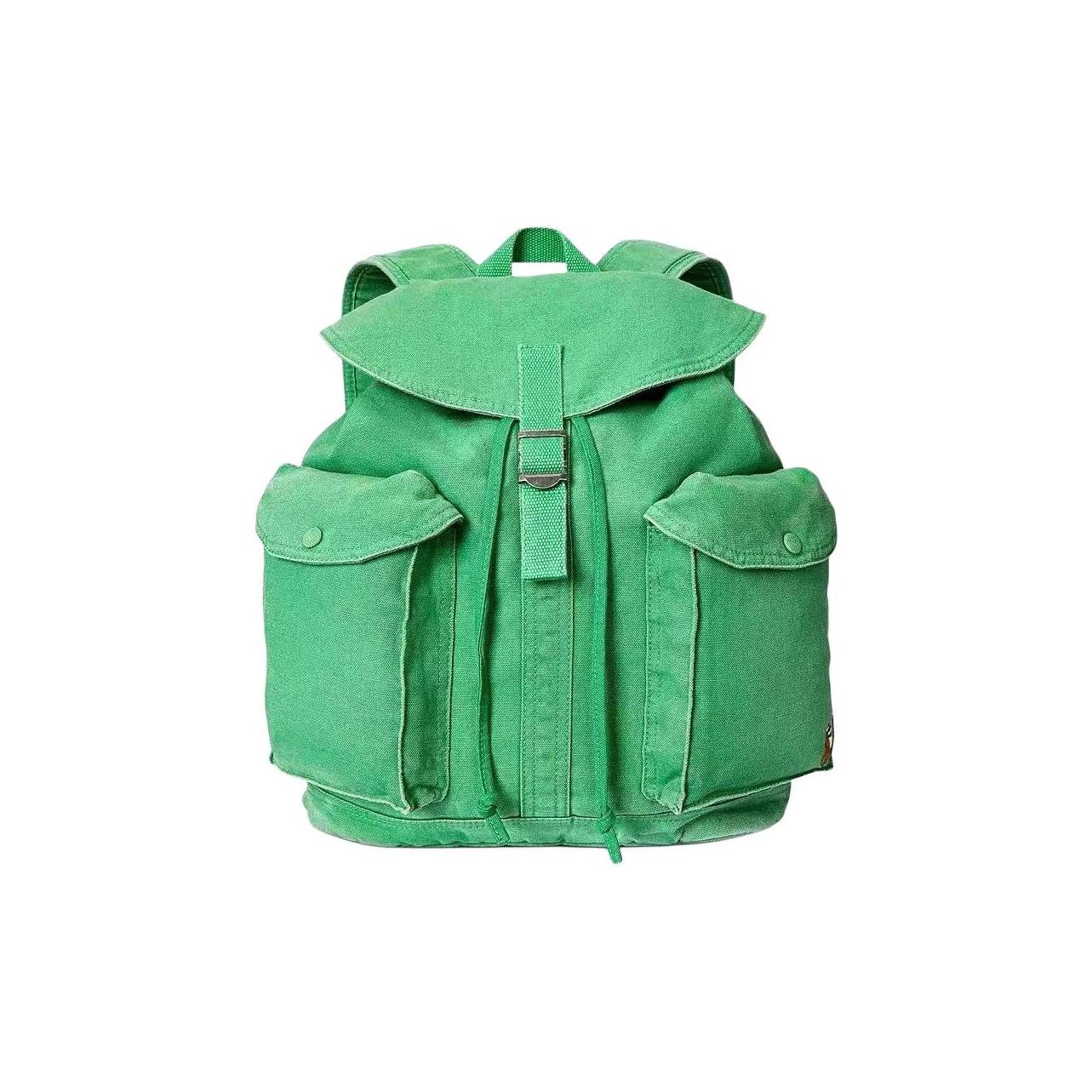 

Polo Ralph Lauren Classic Fashion Versatile Cotton Backpack Unisex backpack Green 405967597003 Basic Set (Bag+Dust Bag)