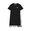 X M.C. ESCHER Heritage SS25 Casual Pullover Crew Neck Comfortable Short Sleeve Dress Women Dresses Black F11W538307F-BK