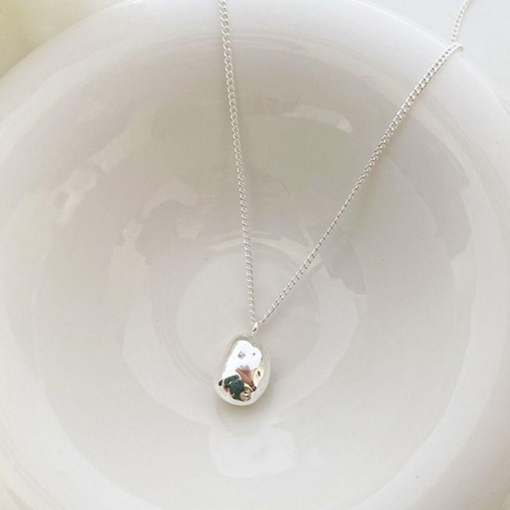 Geometric Women Clavicle Necklace Irregular Shell Jewelry Zinc Zinc Alloy Pearl Necklace Korean Style Pendant