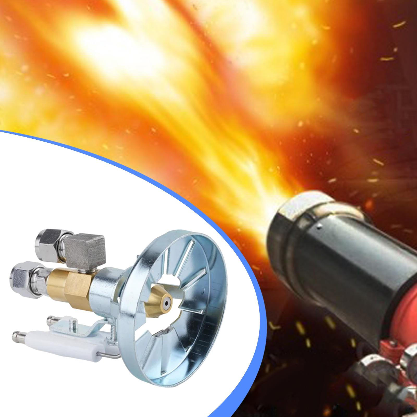 

Waste Oil Burner Nozzle Air Atomizing Metal Heavy Accessories Full Cone 0.5mm hole diameter