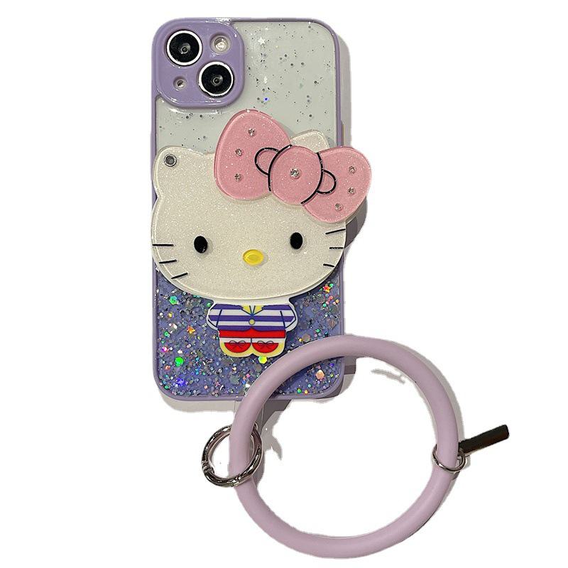 Huawei Honor 50 Glitter Anti-Fall Phone Case with Invisible Makeup Mirror