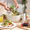 Joseph Joseph Salad Bowl Stone White Regular Size Uno BPA Free Dishwasher Safe with Server 20155 [Genuine Product]