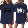 Women's Short Sleeve T-Shirt Casual Letter Print Neck Tee for Daily Wear