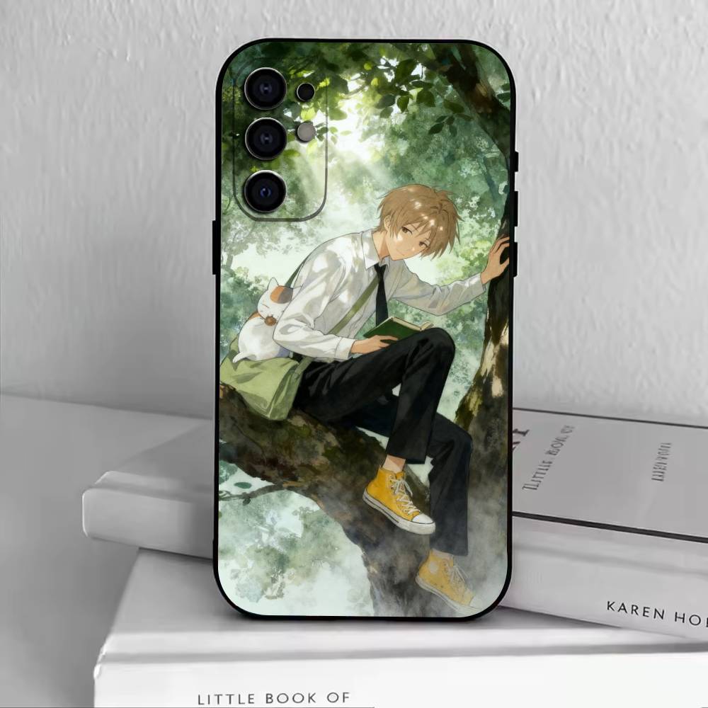 Takashi Natsume and Madara Phone Case For Samsung S25,S24,S21,S22,S23,S30,Ultra,S20,Plus,Fe,Soft Silicone Black Cover