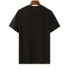 European Sizes Men T Shirt Black Breathable Russian Letter Graphic Print For Casual Daily Wear Street Style Parties