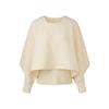 MONPLISSE [Women'S] Winter Cape Two-Way Pleated Blouse [Ivory]