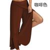 High Waist Wide Leg Yoga Pants for Women Lightweight Breathable Loose Fit Stretchy Workout Trousers with Side Slit and Elastic Waistband