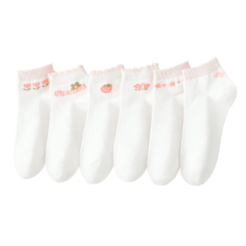 Girls' Summer Thin Mesh Mid-Calf Socks (5 Pairs)