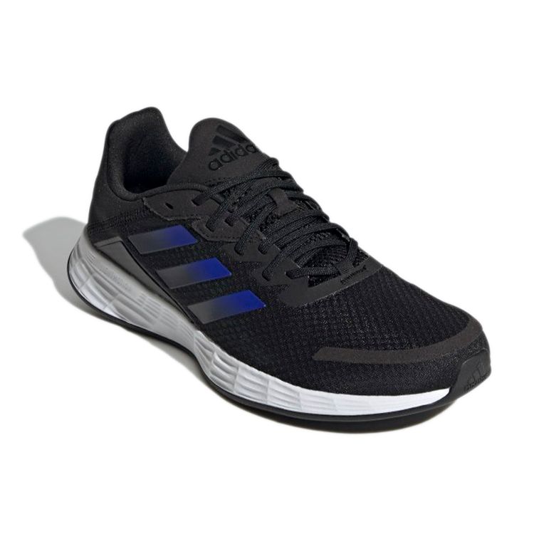 Adidas Duramo Sl Round Toe Lace-Up Fabric Low-Top Running Shoes Men Sneakers Black Blue H04624