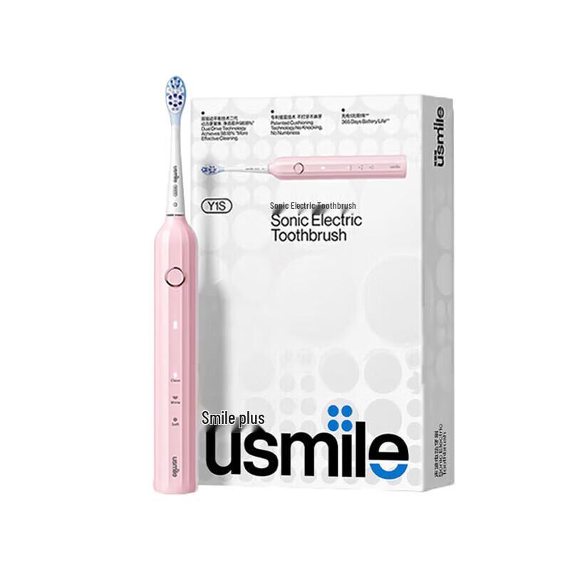 

USMILE Y1s Sonic Electric Toothbrush, Honey Pink