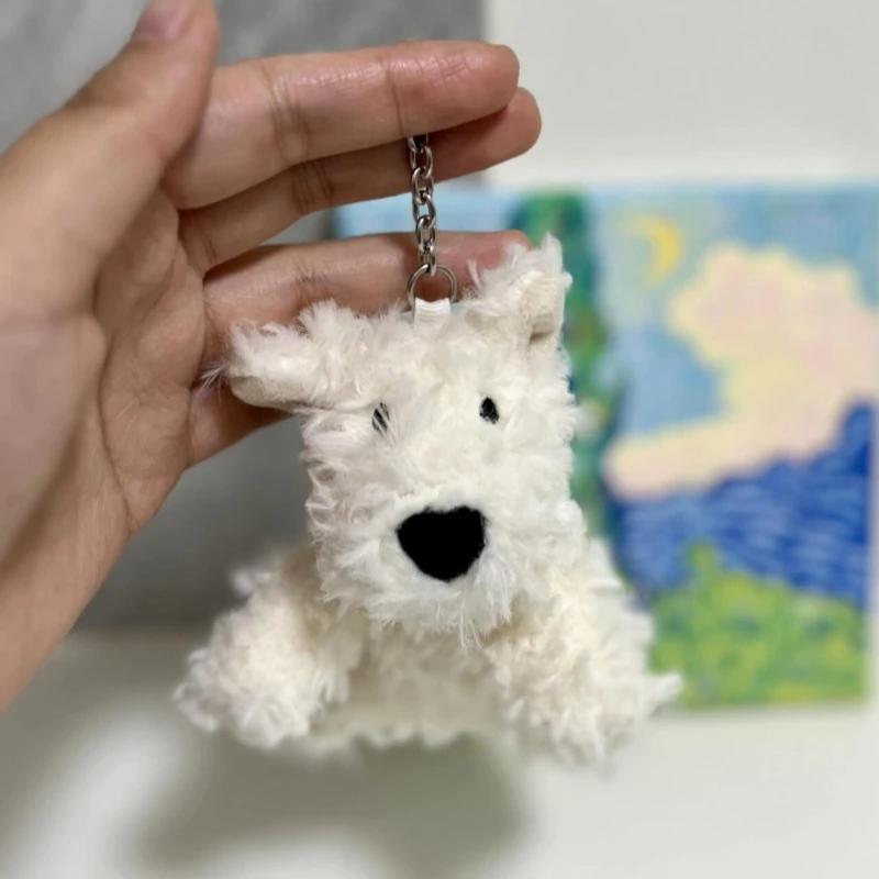 High Quality Fun Marshmallow Keychain Cotton Candy Two Tone Cute Two Tone Keychain Bag Accessories Dolls Xmas Gifts