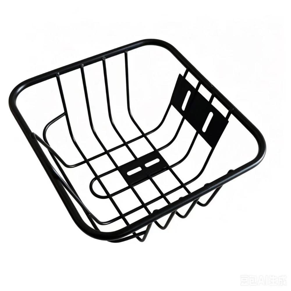 Easy To Install Bicycle Rear Basket Metal Bike Rear Basket Children s Folding Bike Accessories чёрный