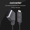 1m Switch Converter Scart To HDMI-compatible 1080P Video Converter Adapter DC 5V Micro USB Cable Accessories for Set-top Box