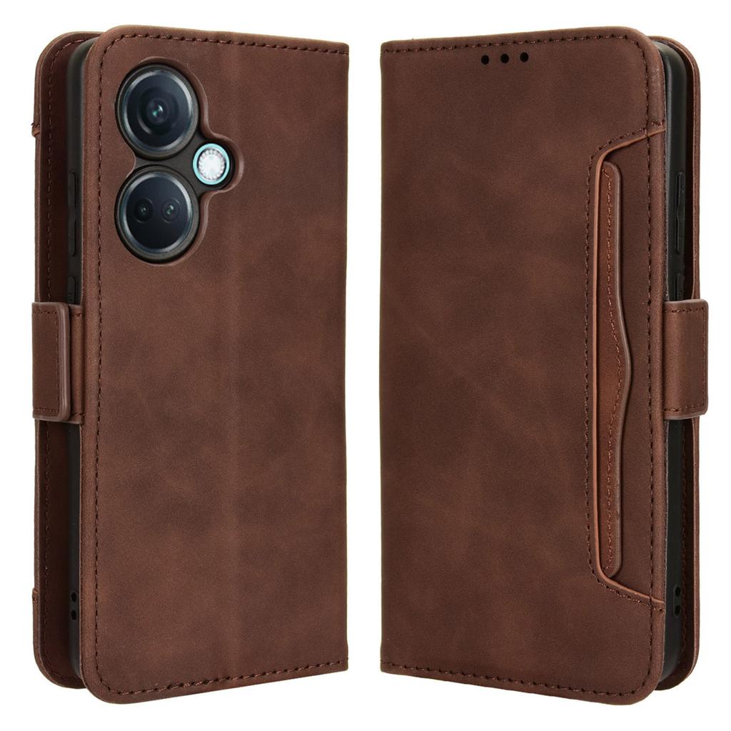 For OnePlus Nord CE3 5G/Oppo K11 5G PU Leather Wallet Phone Case Shockproof Stand Cover with Multiple Card Holder