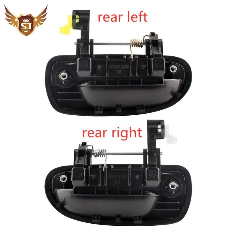Exterior Door Handle Rear Left & Right for Hyundi Accent Verna 2000-2006