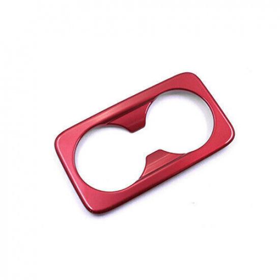 Car Rear Water Cup Holder Panel Cover Trim For Kia K3 Forte 2019-2022 Bright Red