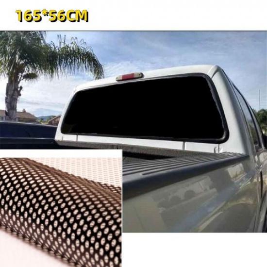 1PCS Waterproof Sunscreen BLACK Rear Window Decal Sticker For Truck Van 165*56CM