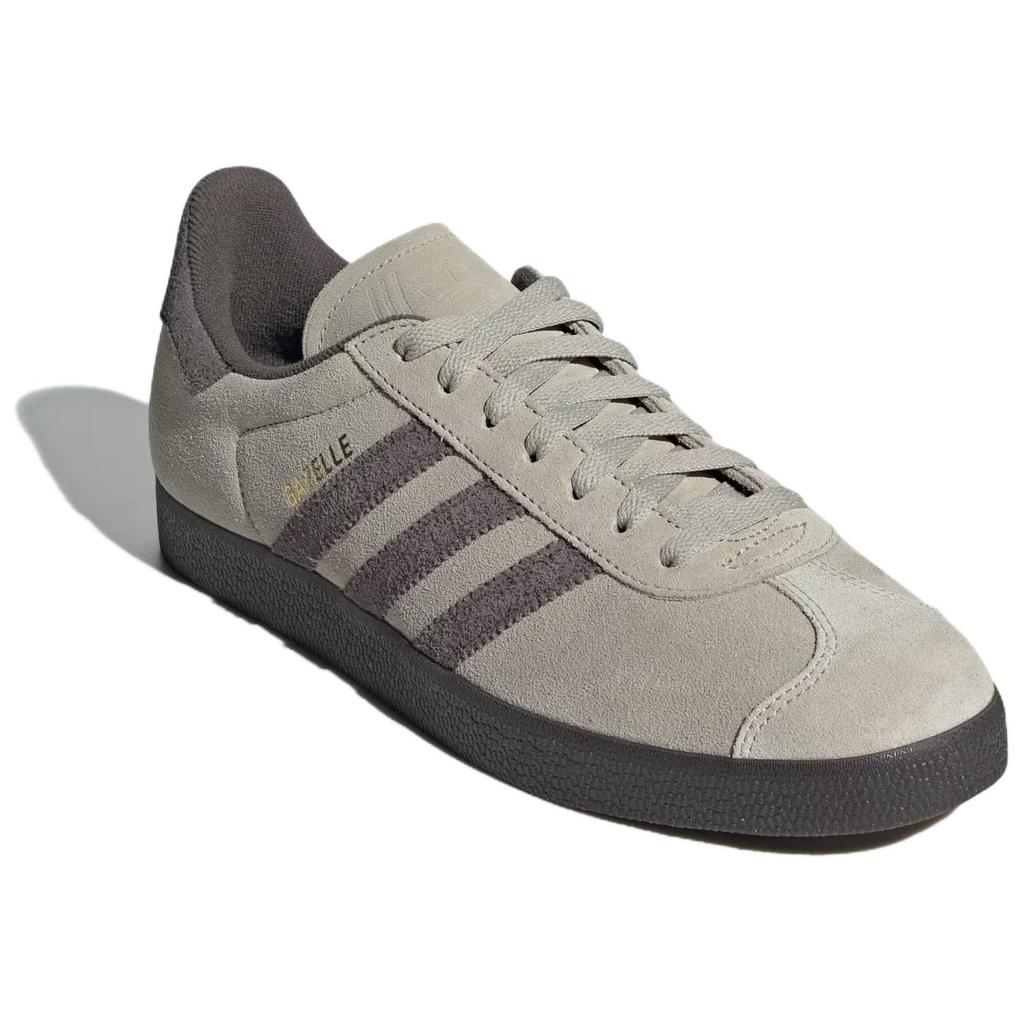 Adidas Originals Gazelle Bequeme Vielseitige Low-Top Sneaker Unisex Sneaker Hellgrau Braun IG2098