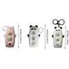 Press Decompression Toys Panda Face Changing Doll Panda Pig Cartoon Keychain  Kids Playing Supplies