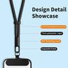 Universal Adjustable Mobile Phone Lanyard Short Wrist Strap with Self-locking Anti-drop Design Durable Polyester Phone Strap