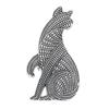 Brooch Pin Cat Shape Retro Style Distressed Badge Wear-Resistant Rust-Proof Suit Lapel Badge Clothing Decoration