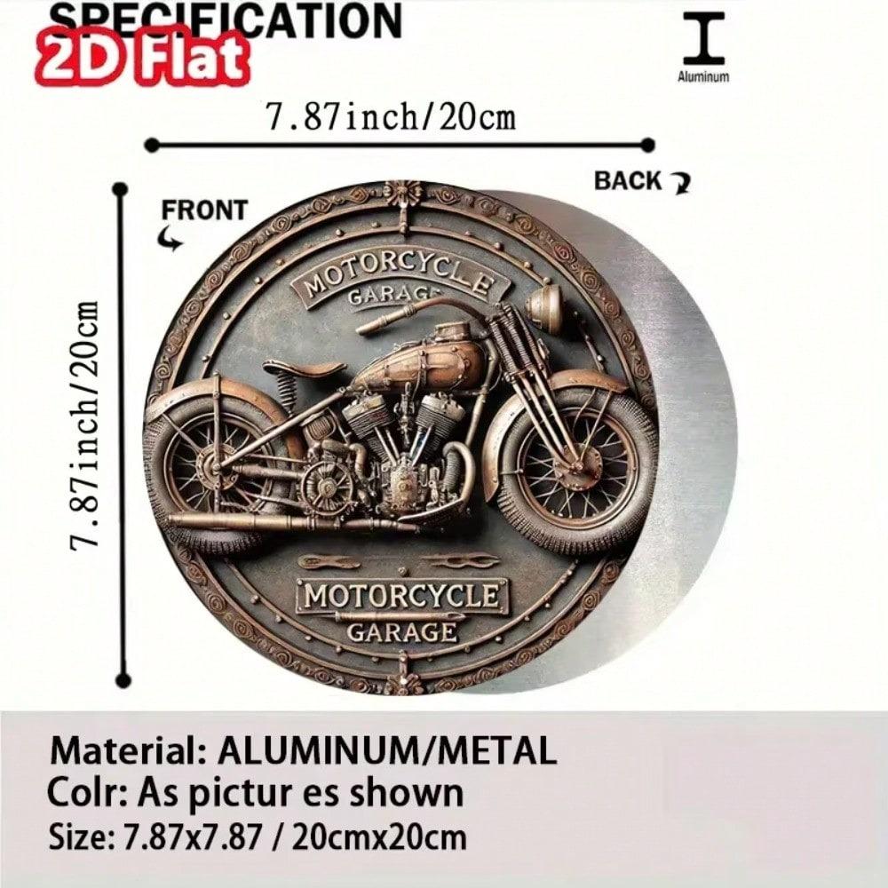 Vintage Retro Motorcycle Metal Tin Wall Art Sign for Home Garage Cafe Decor