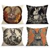 Osterhase Kissen Kissenbezug Polyester Kissenbezug Dekokissen Kissenbezug Haus Auto Sofa Dekor