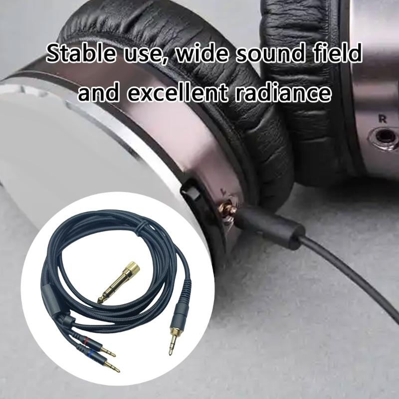 Sound Transmission Cord Earphones Replacement Cable for V10 X3 3.5mm to Double 2.5mm Headphone Replacement Cable