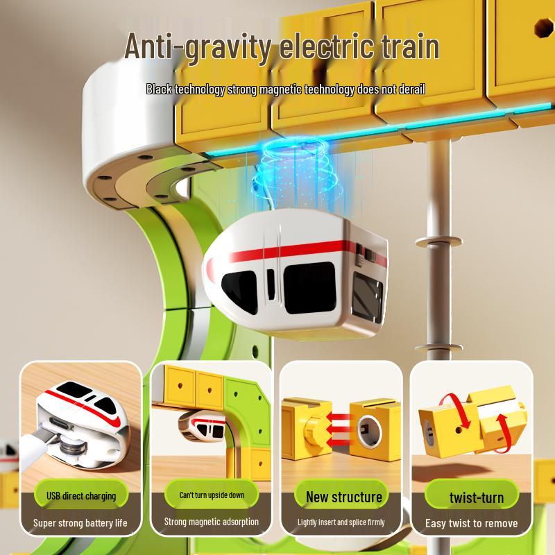 Magnetic Levitation Track Blocks: DIY Educational Toy for Kids
