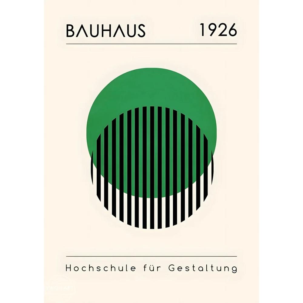 Mid Century Modern Abstrakt Bauhaus Druck Geometrische Poster Bild Leinwandmalerei Wandkunst Heimdekoration Galerie Wohnzimmer Wandbild 21X30CMNo Framed green