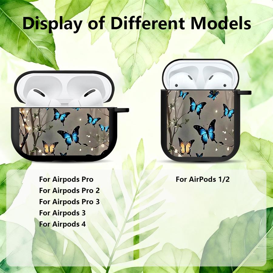 Cartoon Butterfly Pattern Earphone Cases Cover Case For Airpods 2 Pro 1 3 Pro2 4 Pro3