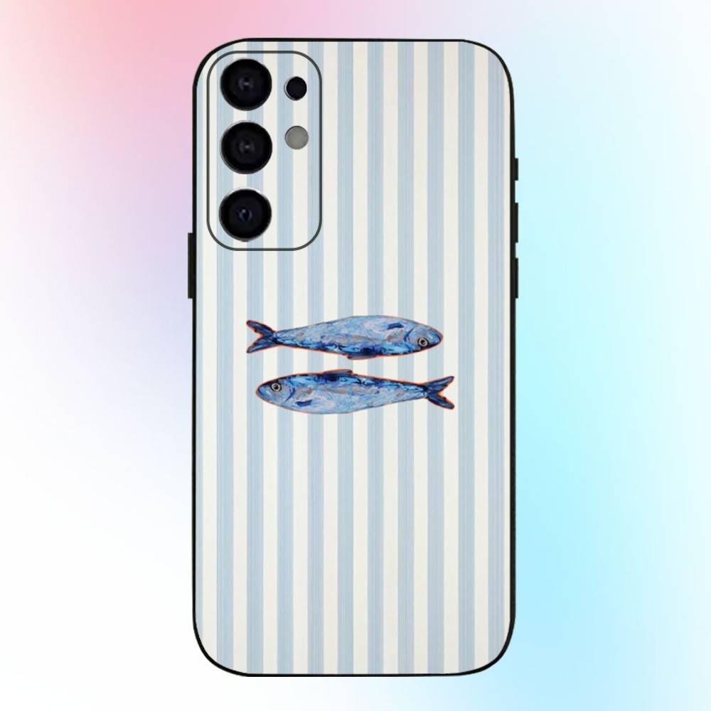 

Sardines Color Fish Funny Phone Case For Samsung S25,S24,S21,S22,S23,S30,Ultra,S20,Plus,Fe,Lite,Note,10,9,5G Black Cover Samsung S21fe