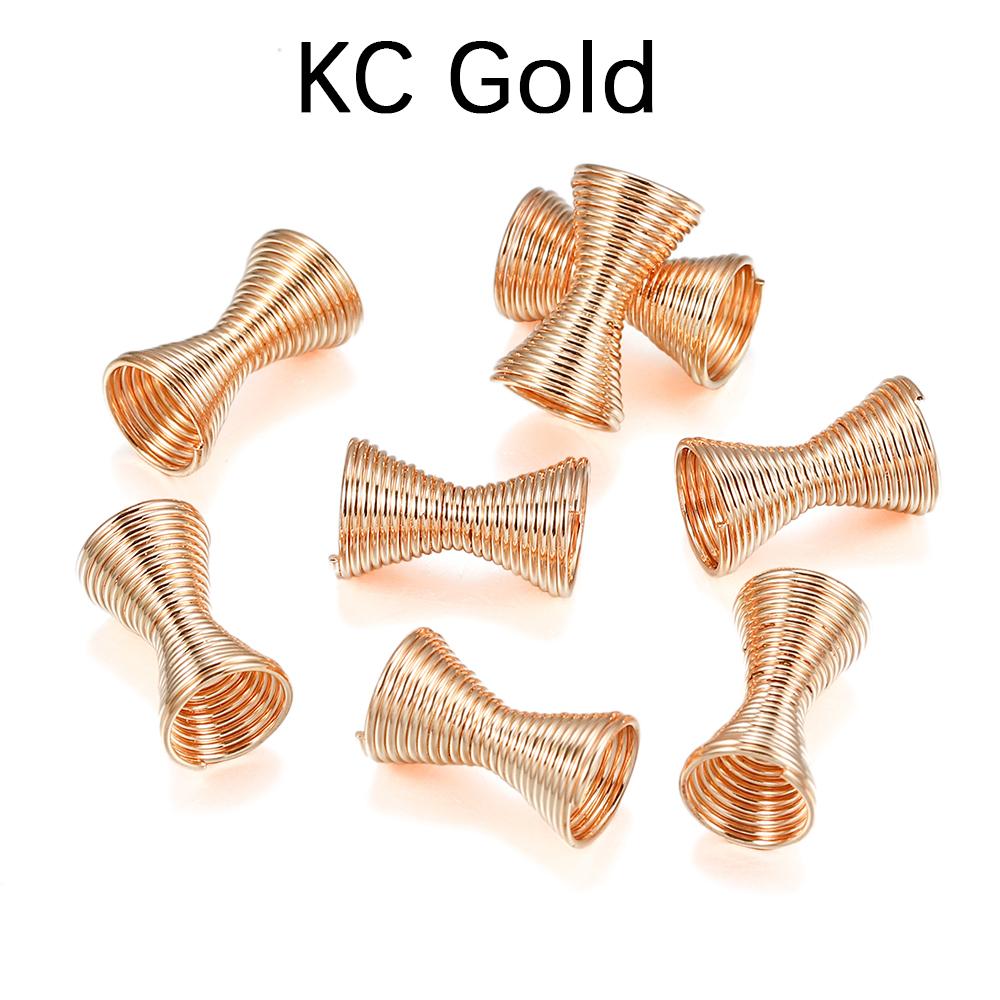 30pcs/lot 12x7mm Funnel Metal Spring Spacer Connector Stoppers End Beads Caps For DIY Jewelry Making Supplies Accessories