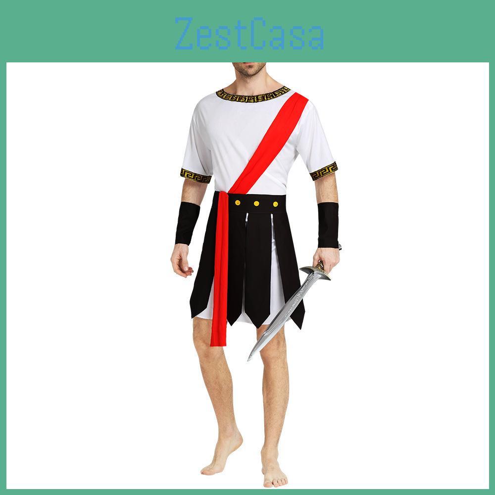 Premium Qualität Erwachsenen Herren Caesar Krieger Kostüm Ideal für Fantasy Bühnenevents