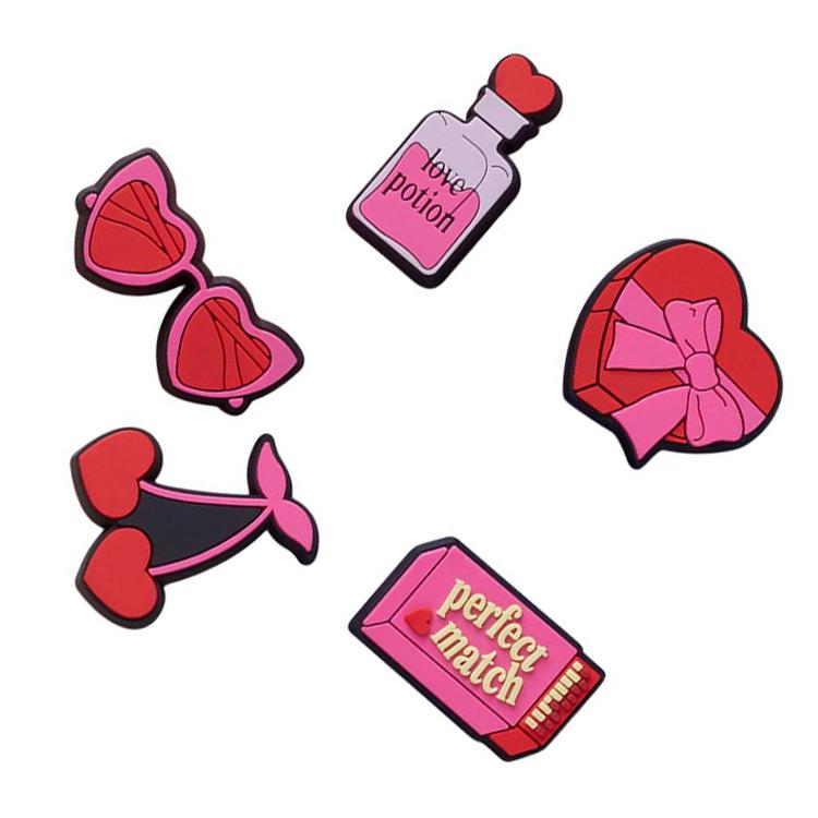 Crocs Letter Decoration PVC Shoes Unisex Shoes Red 10012958