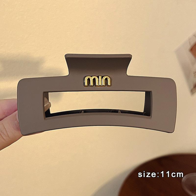 

Matte Wave Hair Claw Clip Large Size 11cm Rectangle Shark Jaw Clamp Non Slip Grip for Thick and Thin Hair Styling Accessories One Size
