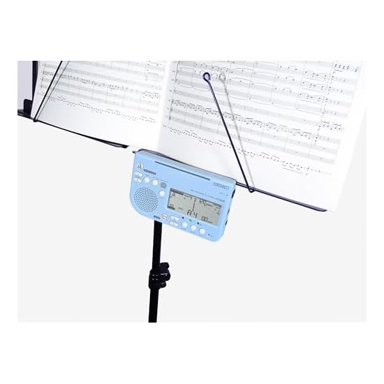 SEIKO Metronome & Tuner Blue, Pickup Microphone, 2-Piece Special Pack STH200BLSP