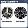 Glossy Black OE Style LED Front Grille Star Emblem Logo For Mercedes Benz GLC250 GLC300 GLC350 GLE400 GLE450 GLS350 GLS350 16-19