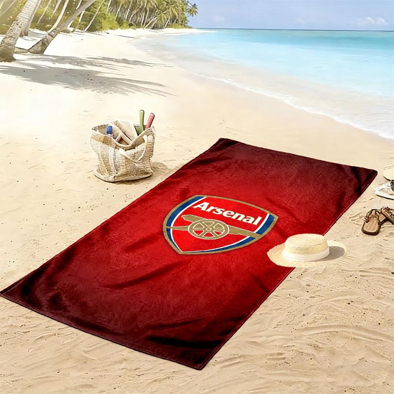 Arsenal F Print Beach Towel, Large Soft Quick Dry Towel for Beach Camping Swimming