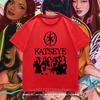 KATSEYE Girls Inspired Graphic TShirt Cute Korean Pop Group Print with KATSEYE Lettering Member Photos Breathable Summer Top