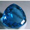 Blue Topaz Large Swiss Brazilian Trillion Cut 85+ Ct Stunning Gemstone