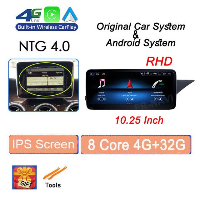 RHD 10.25" For Mercedes Benz E Class W212 2009 - 2015 Head Unit Android 14 Car Raido GPS Navigation Multimedia Player Video
