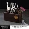 Premium Black Ebony Wood Tea Ceremony Set 7pcs Modern Chinese Tools With Brass Accessories