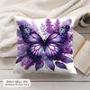 Butterfly and flower Cushion Cover Soft Short Plush Pillow Cover Smooth Cozy Texture Aesthetic Cushion Case Home Decor