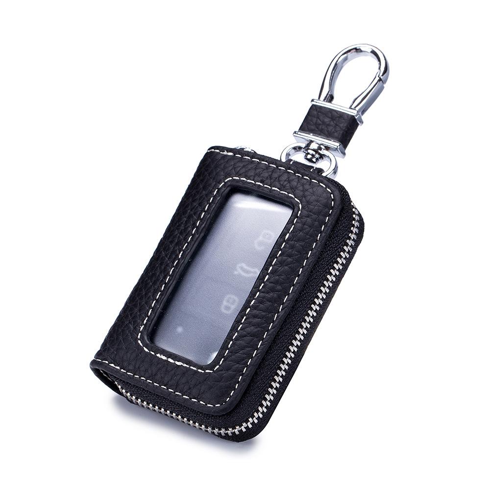 

Men s key bag New first-layer cowhide waist hanging storage bag Universal key bag Large-capacity wholesale