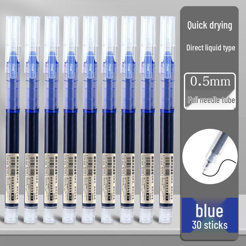 Xuedele Sneldrogende Balpen: Gelinkt, Zwarte/Rode Opties, Volledige Naaldpunt, Op Waterbasis.