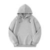 Autumn and Winter New Pure Cotton Solid Color Loose Casual Sports Jacket with Thick Fleece Hooded Sweatshirt