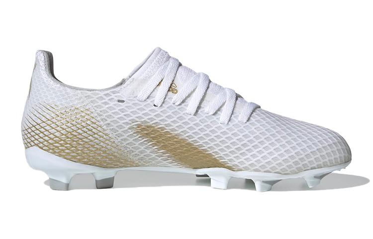 adidas X Ghosted 3 FG White Metallic Gold Melange Kids EG8210