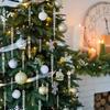 12Pcs Crystal Clear Christmas Tree Ornaments Icicle Decorations For Holiday & Winter Party Decor  New Year Home Decorations